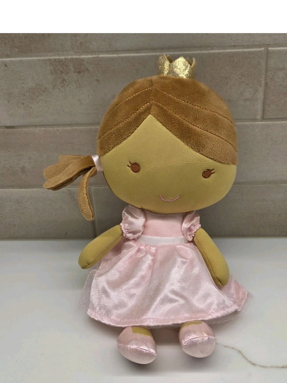 Carter’s 2020 14" Princess Doll Plush Baby Brunette Pink Dress Ballet Ballerina